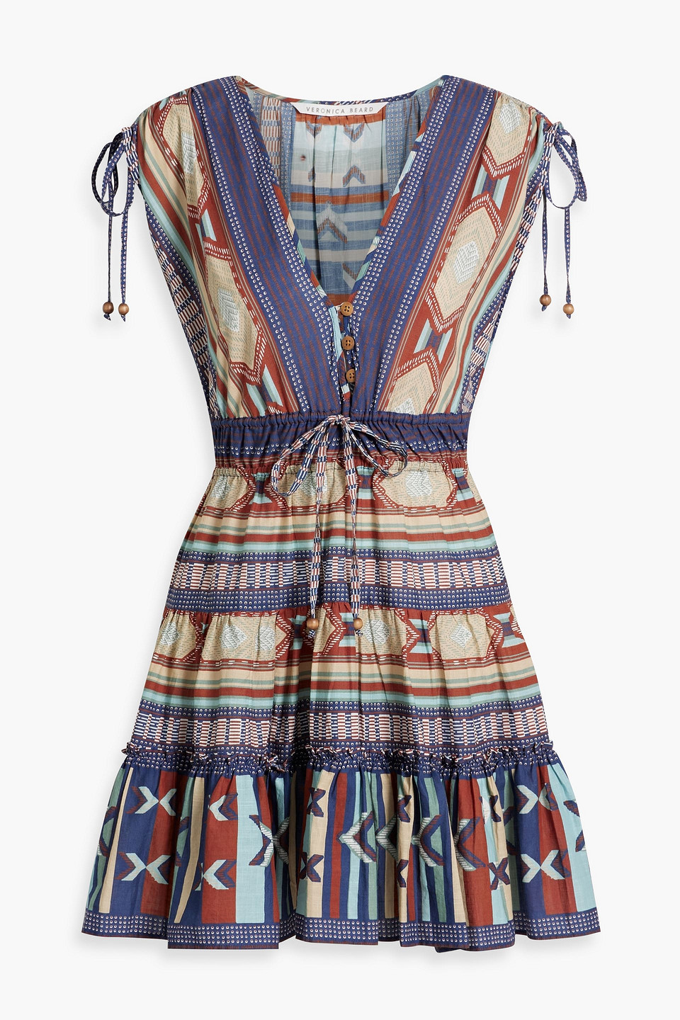 Mayim printed cotton-voile mini dress