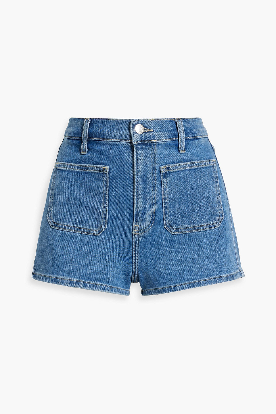Veronica Beard Elijah Denim Shorts In Blue