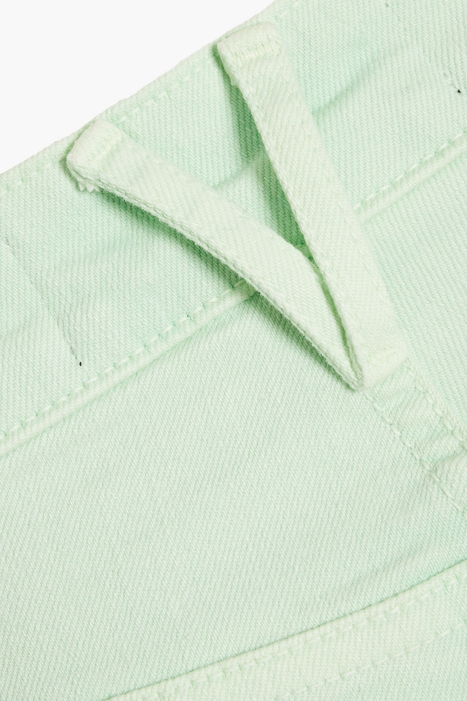 Veronica Beard Carly High-rise Kick-flare Jeans In Light Green