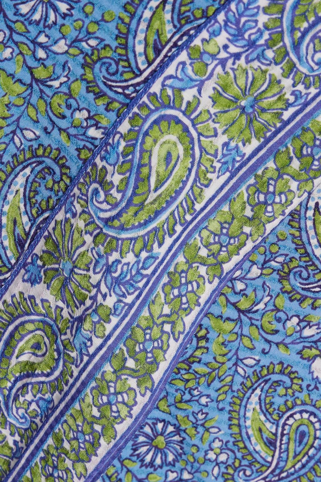 VERONICA BEARD Amura printed jacquard midi wrap skirt