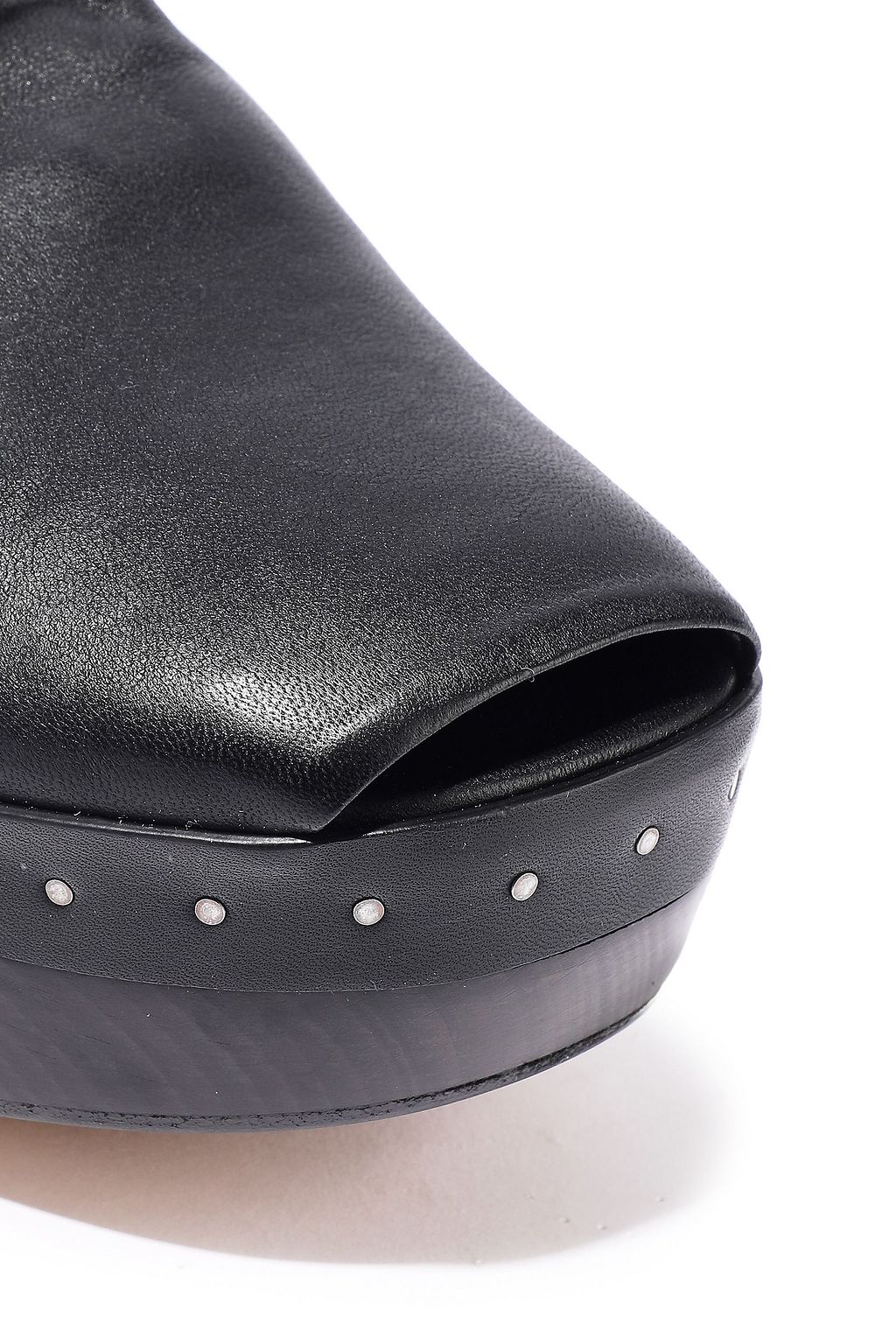 RICK OWENS Stretch-leather platform sock boots