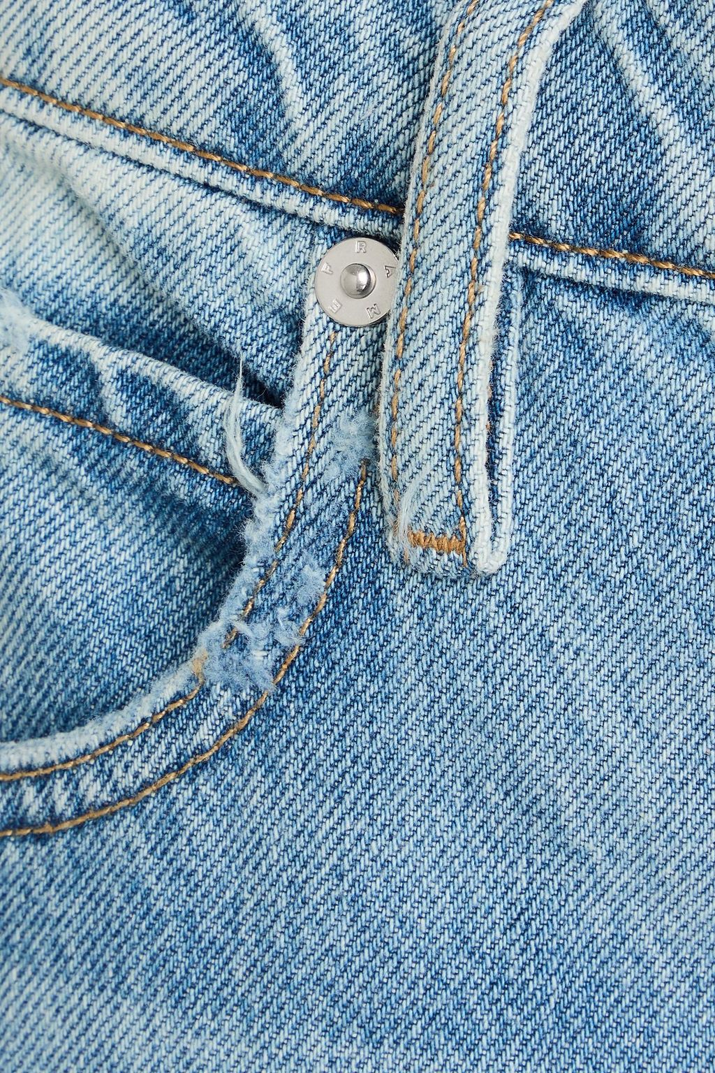 FRAME جينز بأرجل مستقيمة "ذا سترايت بخصر مرتفع وقصّة مسترخية