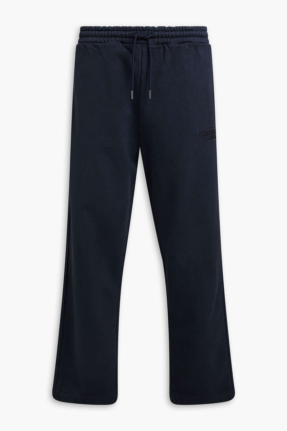 Missoni French Cotton-terry Sweatpants In Navy