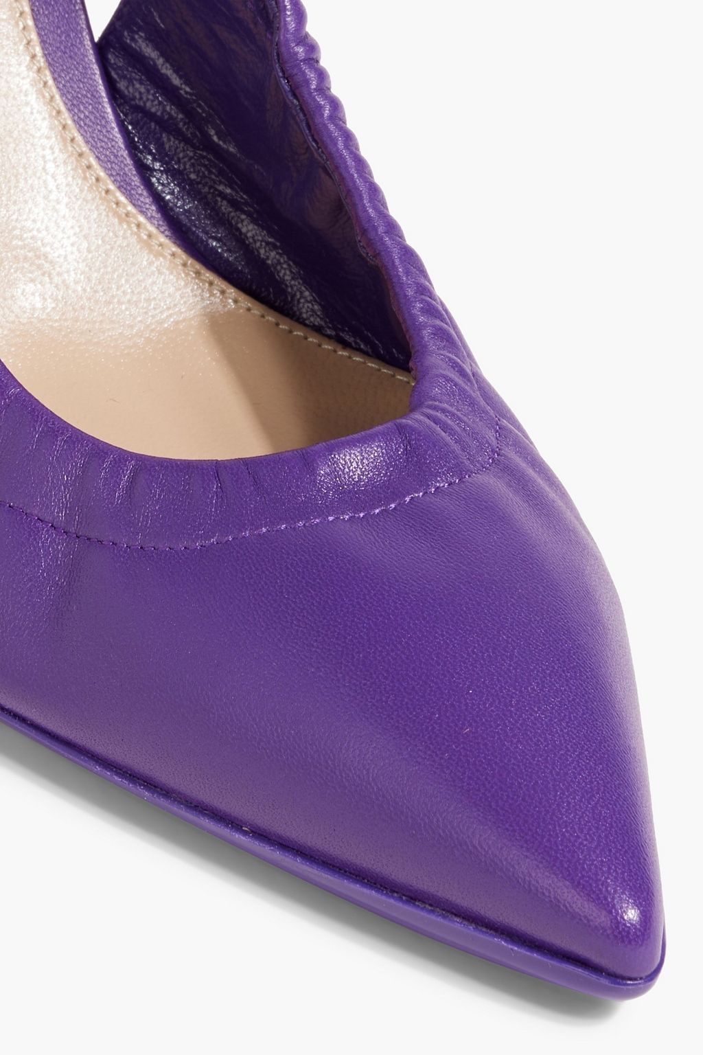 GIANVITO ROSSI Alina leather slingback pumps