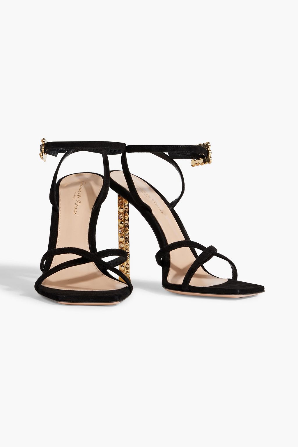 GIANVITO ROSSI Wonder embellished suede sandals