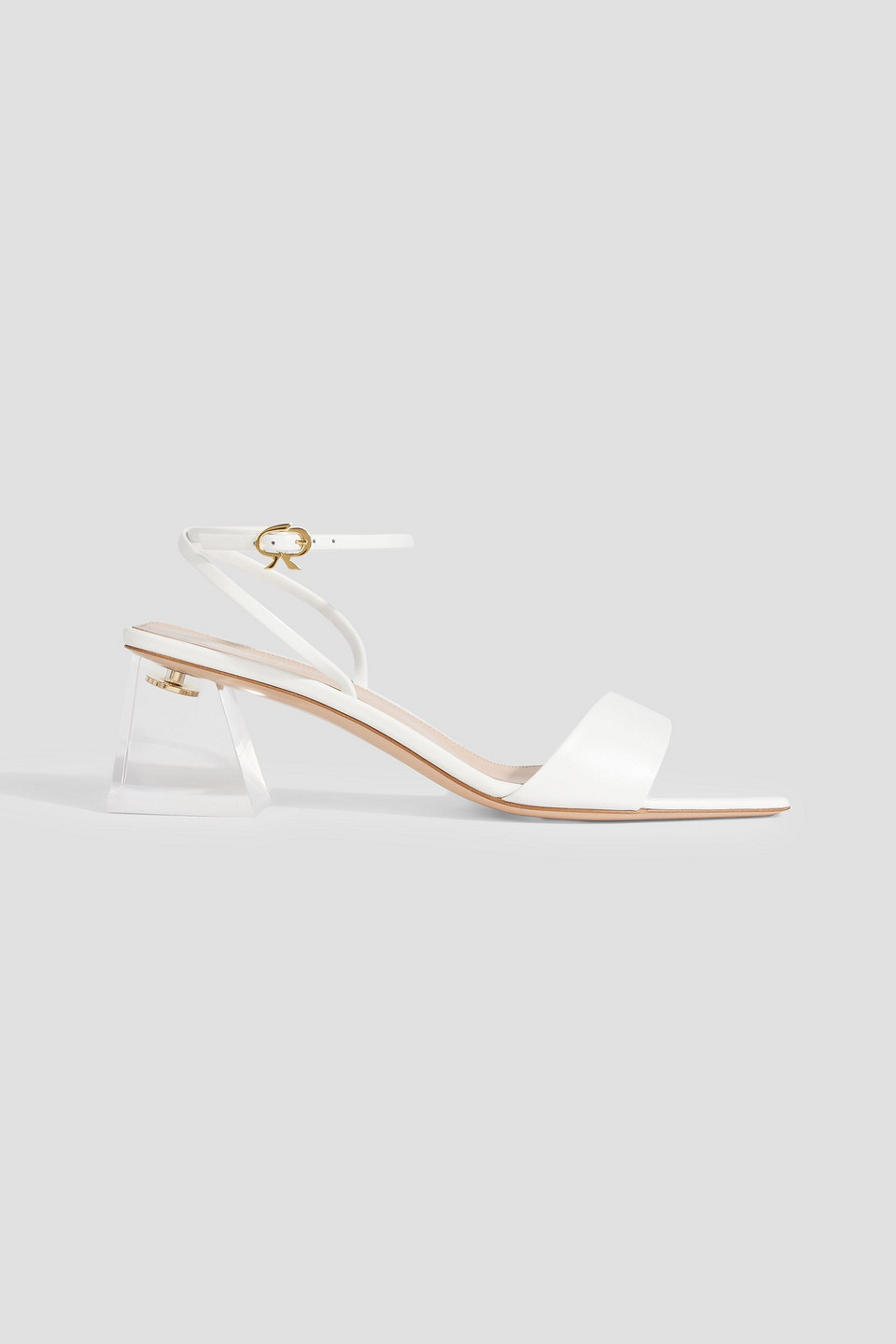 Gianvito Rossi Cosmic 55mm Transparent Heel Sandals In White