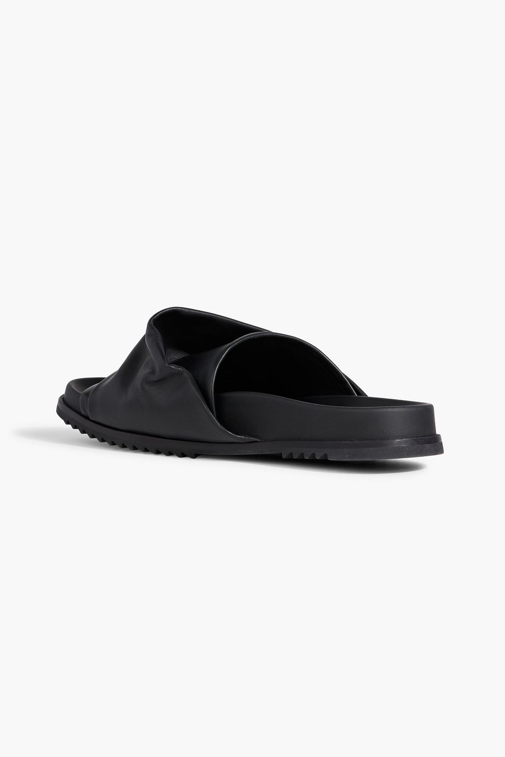 RICK OWENS Mobius Granola draped leather slides