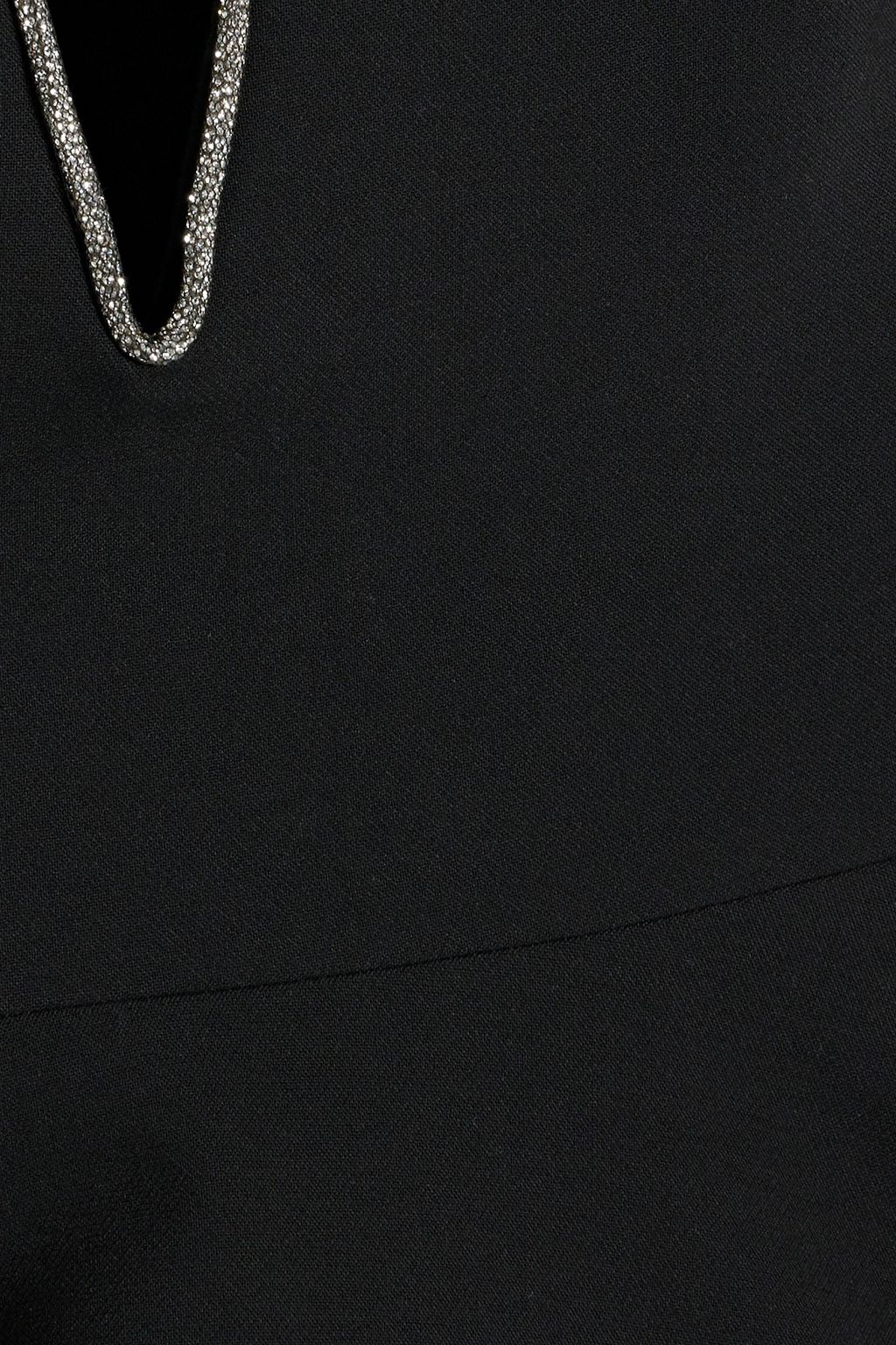 VERONICA BEARD Norma strapless crystal-embellished crepe bustier top