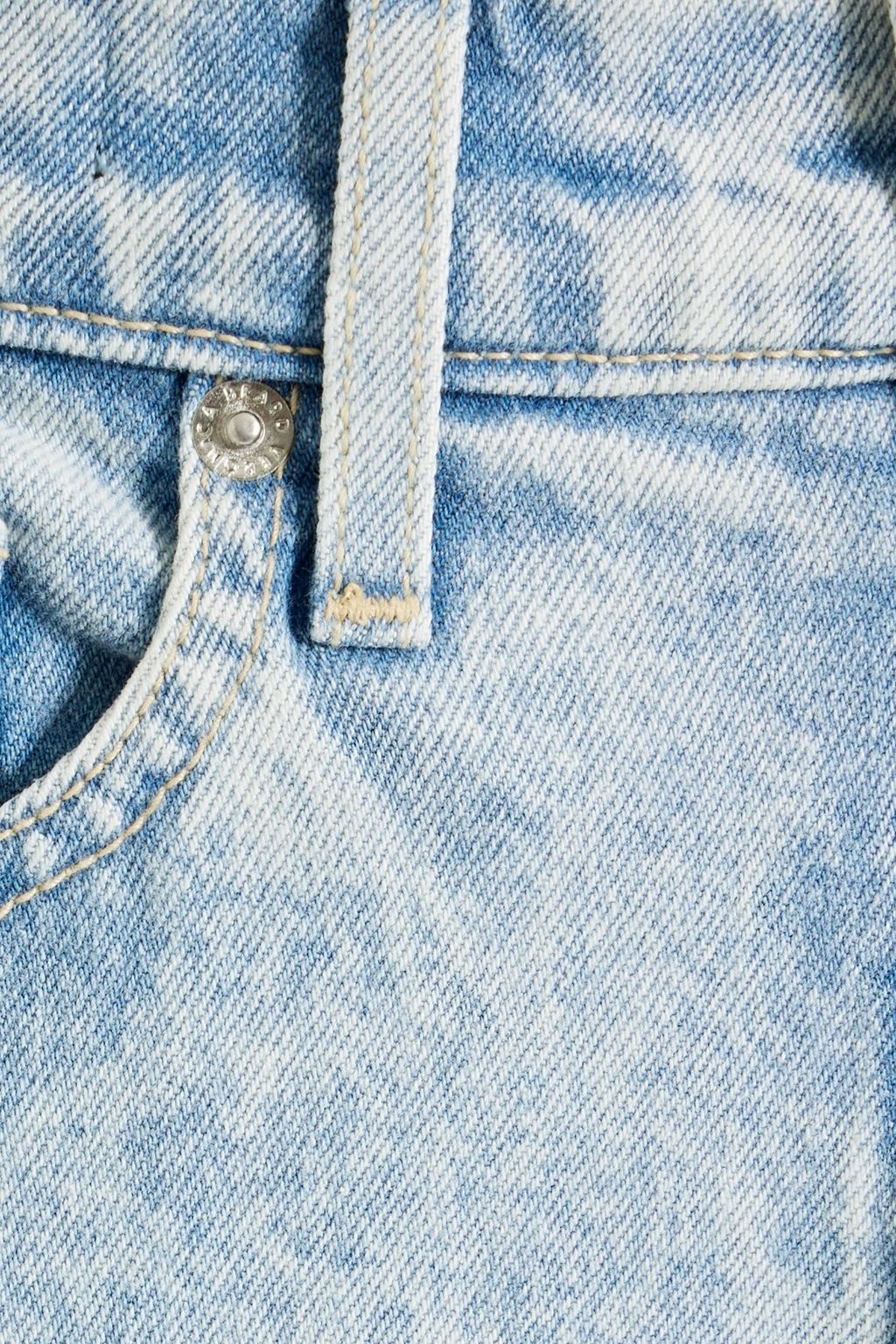 VERONICA BEARD Alenah acid-wash high-rise slim-leg jeans