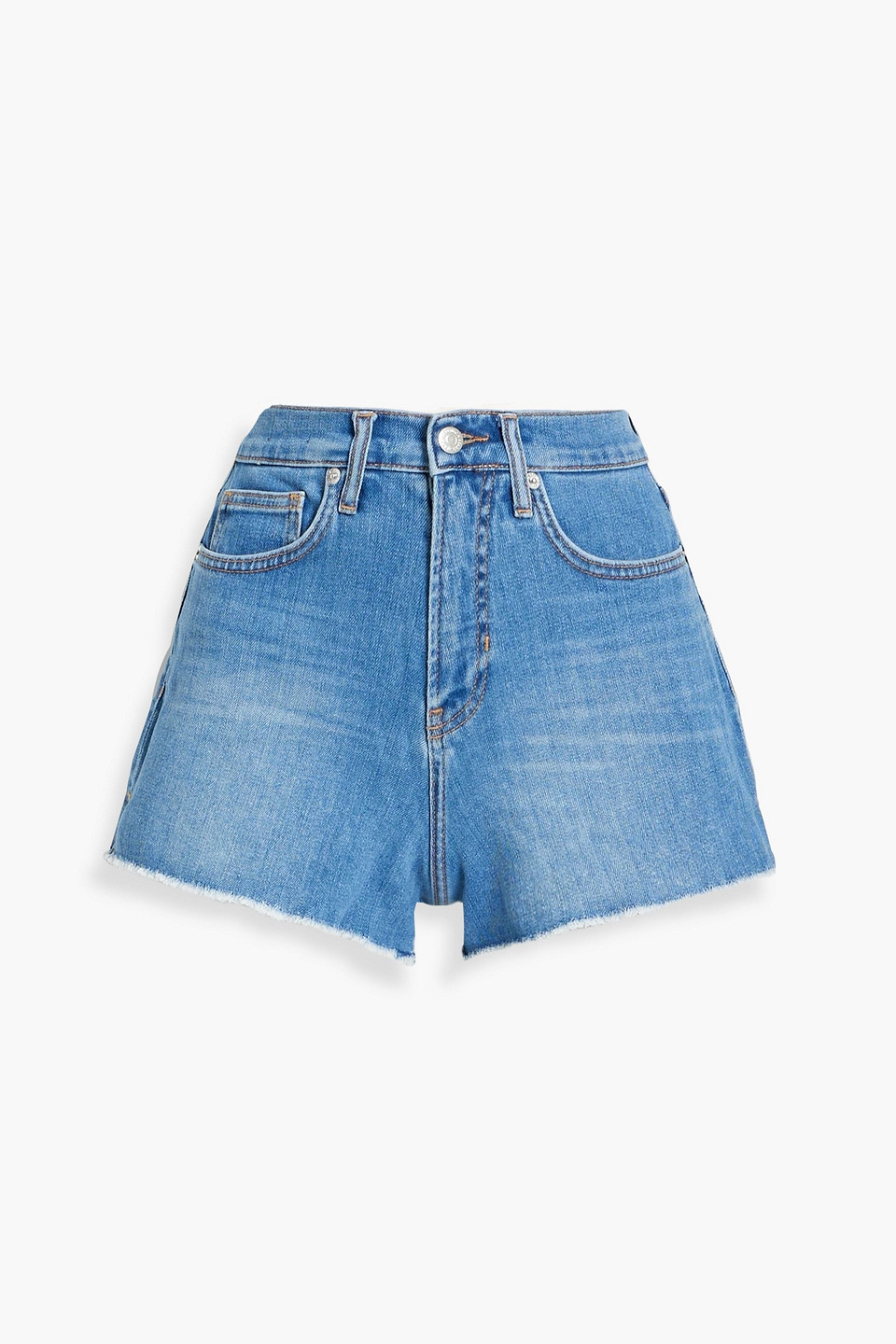 Veronica Beard Timmi Denim Shorts In Mid Denim