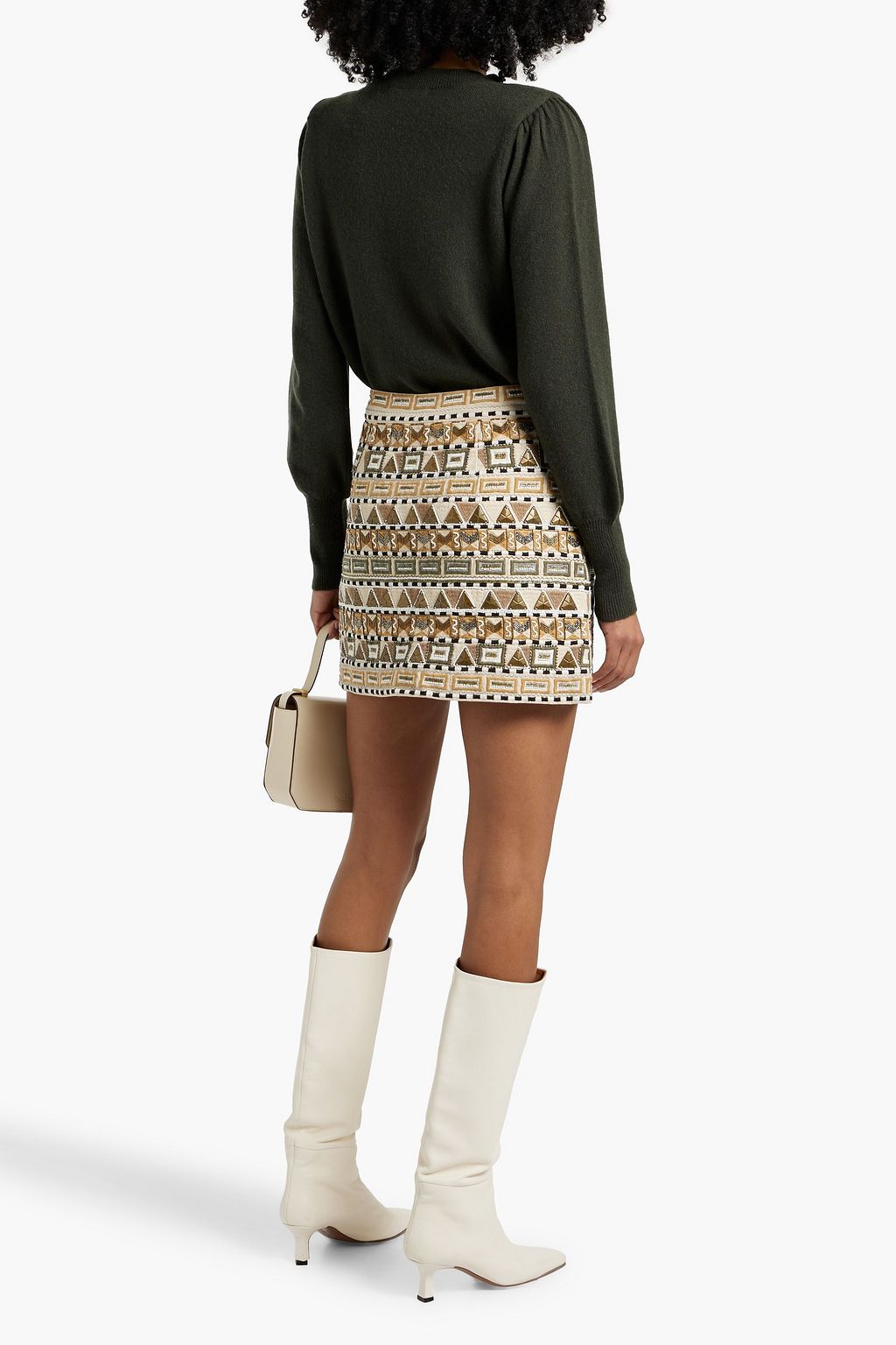 VERONICA BEARD Nelia snap-detailed cashmere sweater
