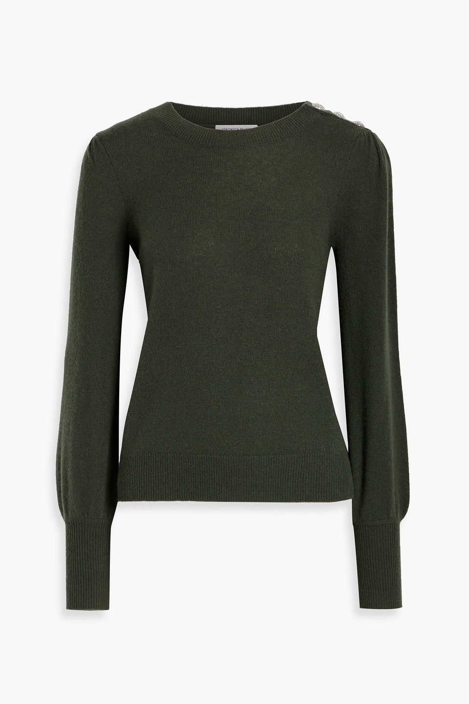 Nelia snap-detailed cashmere sweater