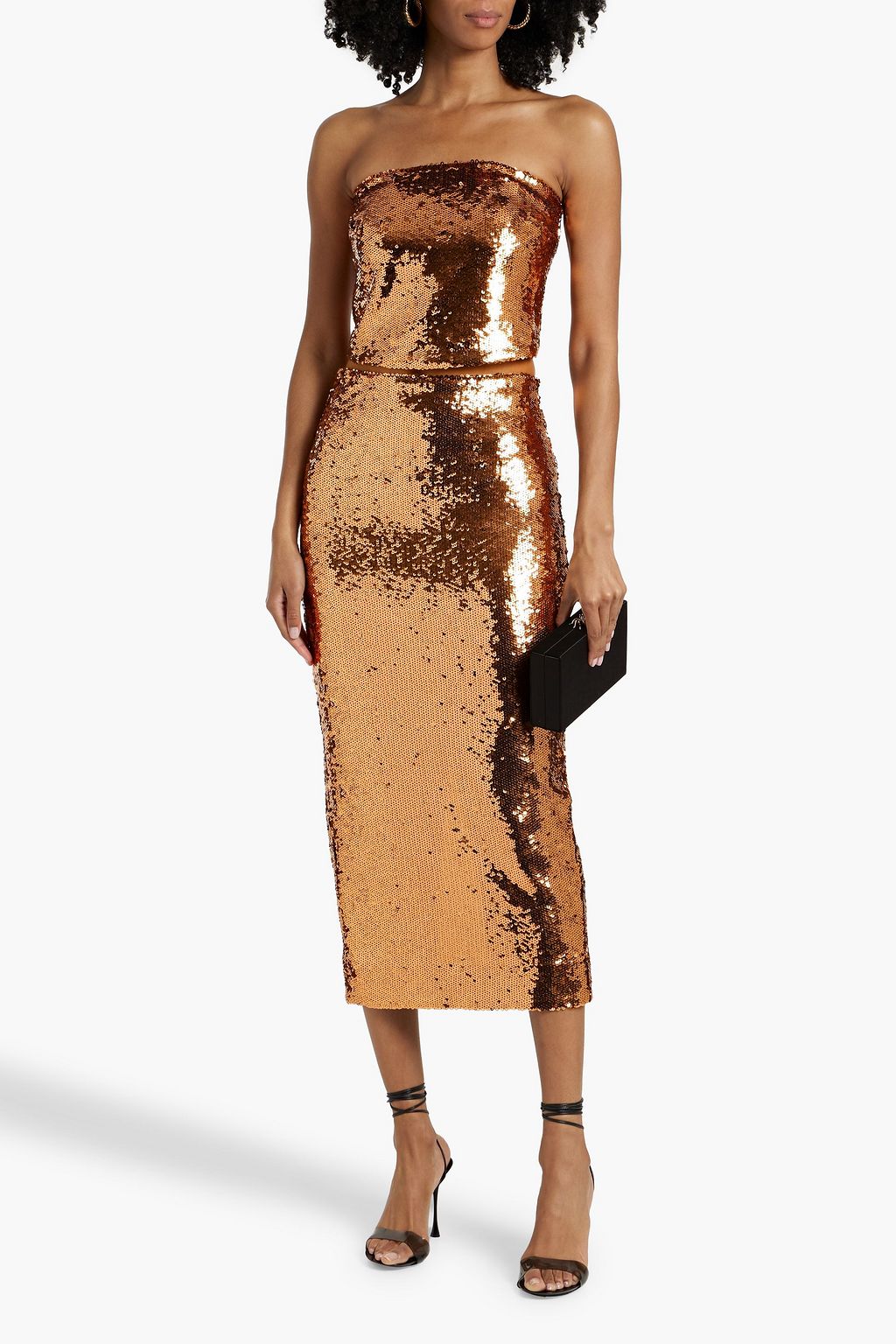 VERONICA BEARD Holmes sequined tulle midi skirt