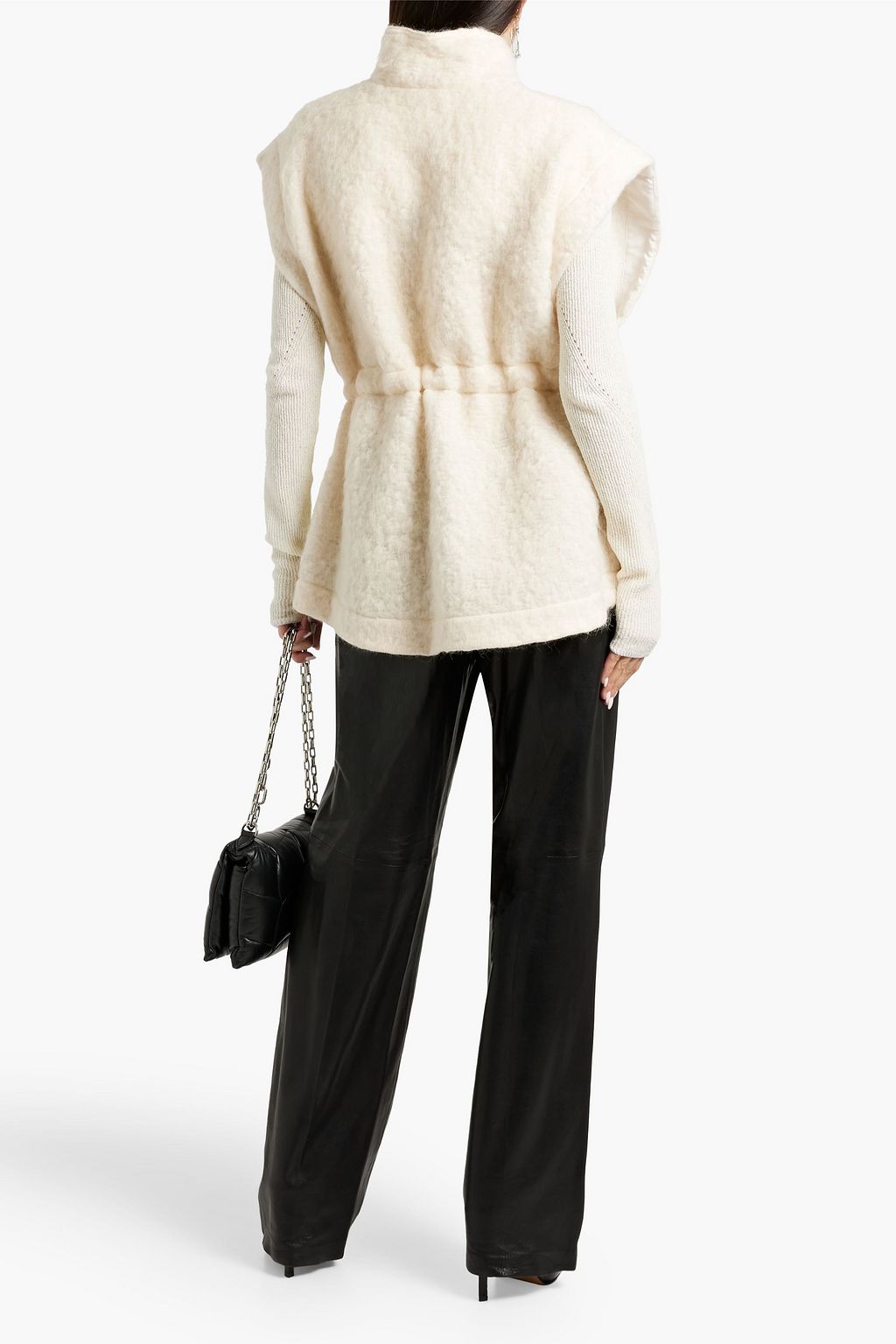 IRO Danika brushed bouclé-knit vest