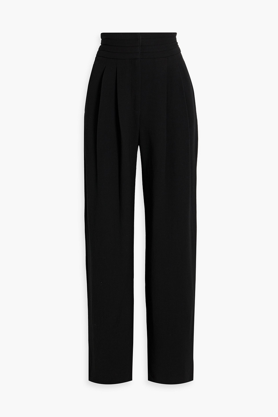 Iro Jeon Crepe Straight-leg Pants In Black