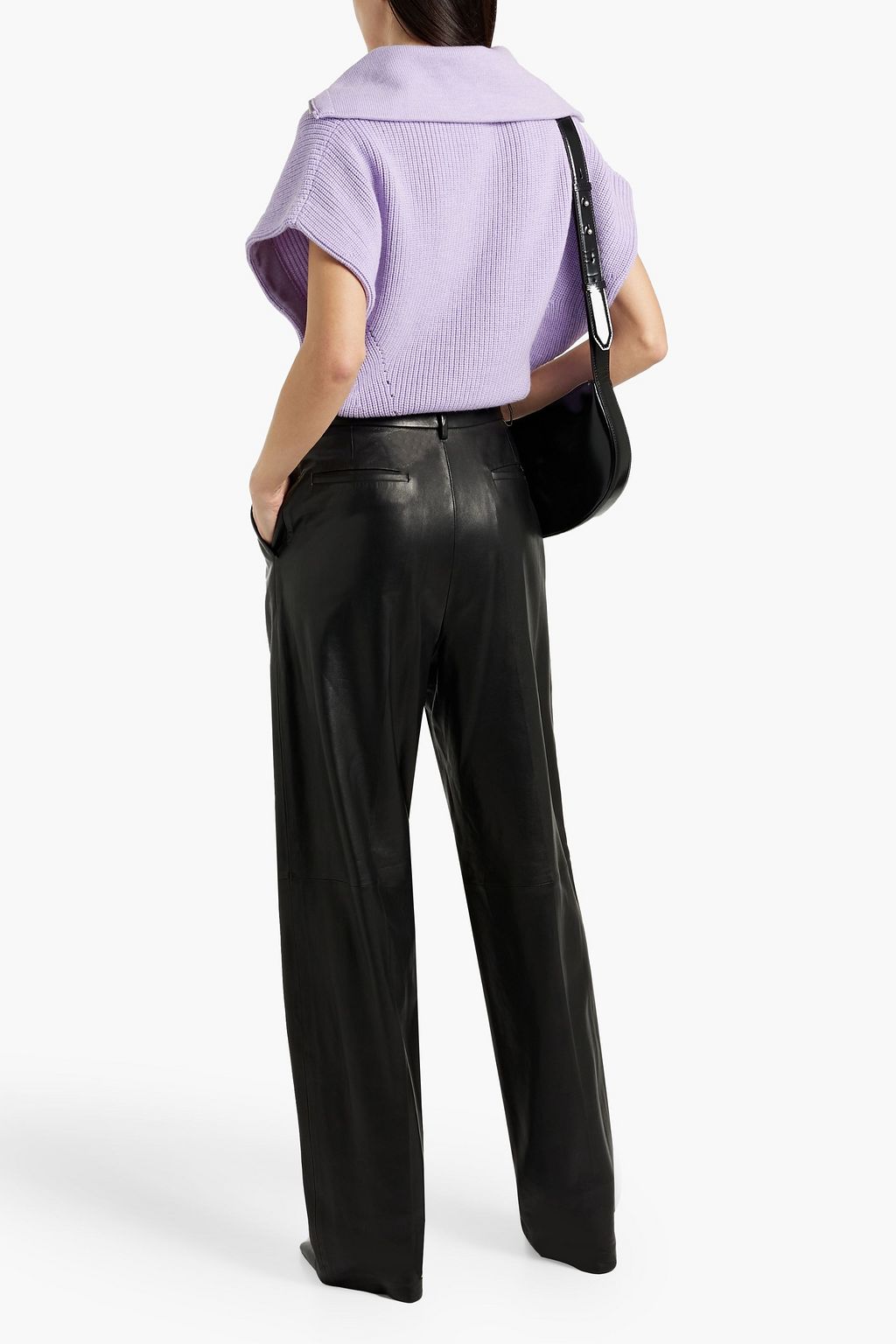 IRO Avona ribbed wool half-zip sweater