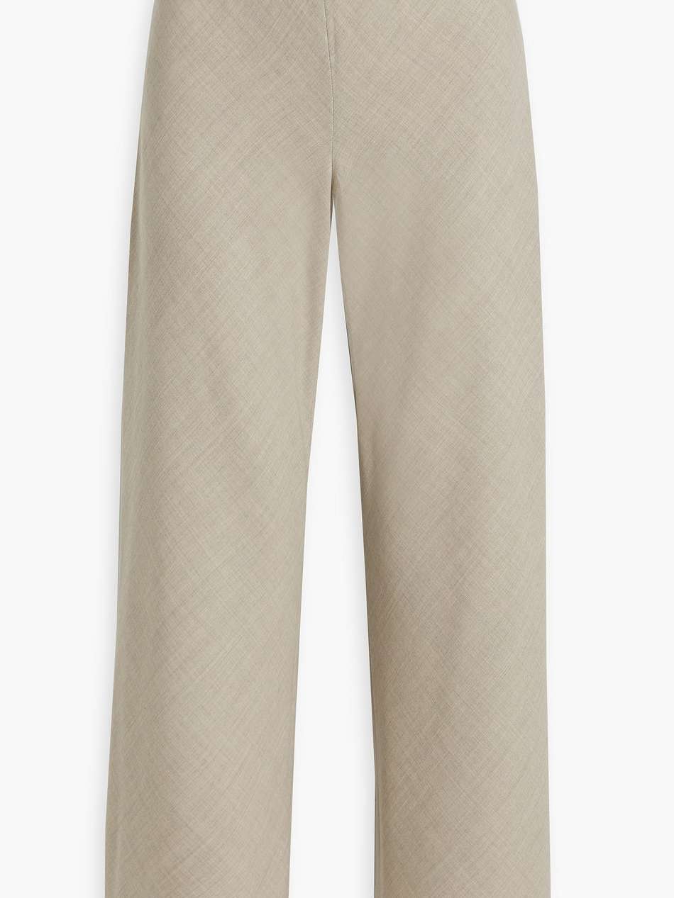 myrna wool-twill wide-leg pants