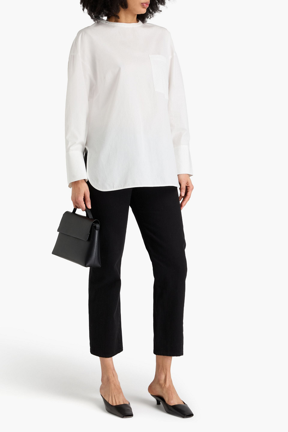  A.emery - Isola Bluse Aus Baumwollpopeline - Weiß - Xs 