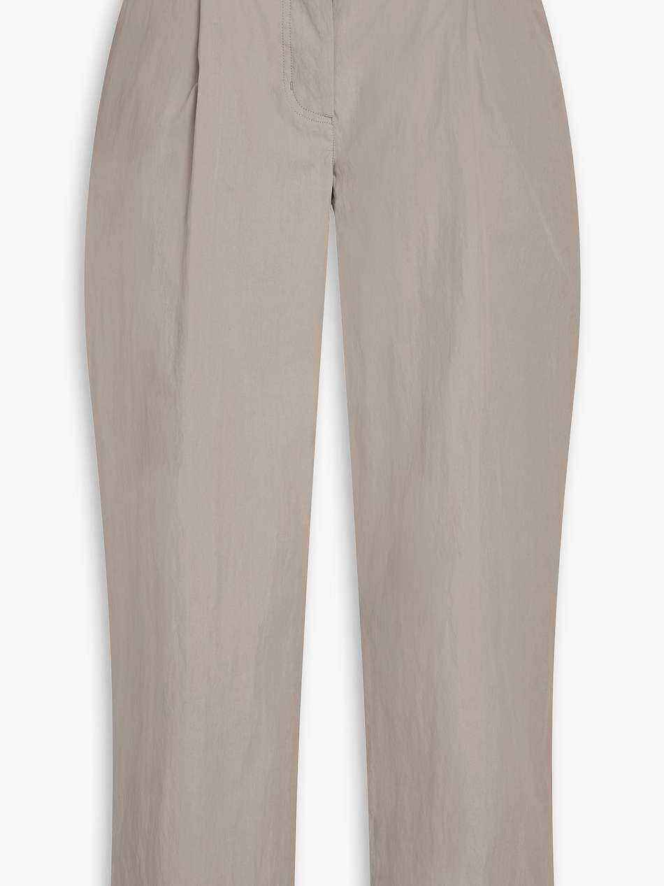 oliver cropped cotton-blend straight-leg pants