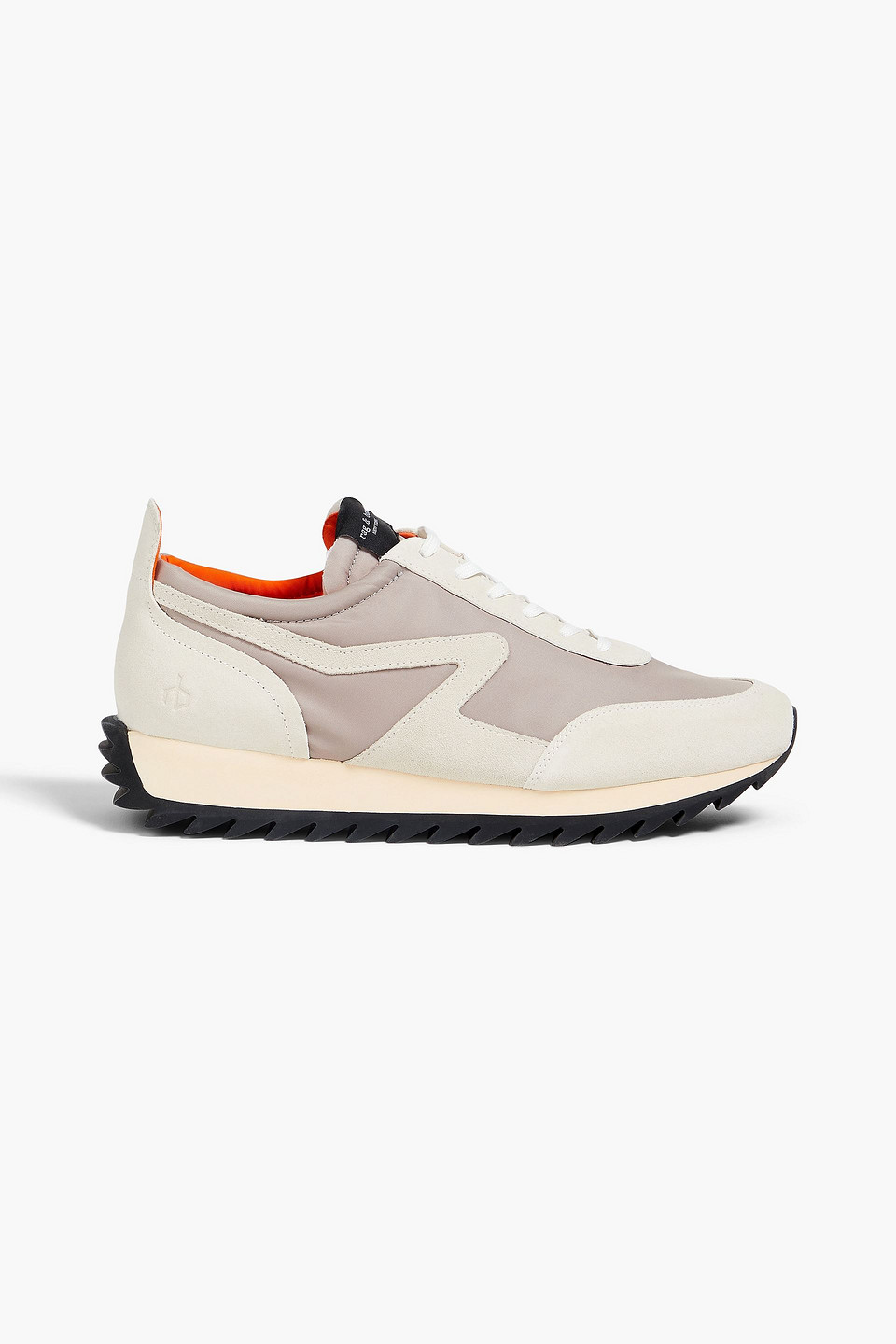 Rag & Bone Retro Runner Bomber Trainers Aus Veloursleder Und Nylon In Taupe