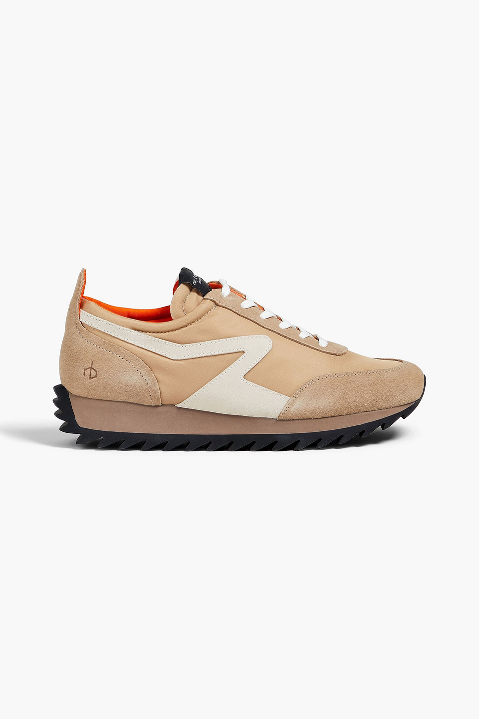 Rag & Bone Retro Runner Bomber Trainers Aus Veloursleder Und Nylon In Sandfarben