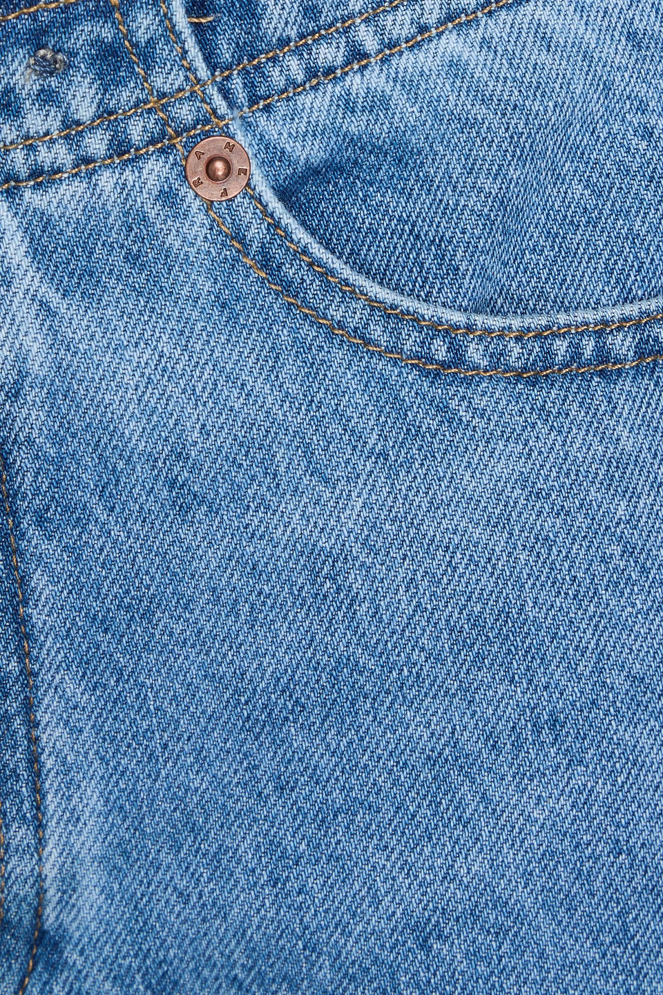 Frame Le Low Bagg Tief Sitzende Jeans Mit Weitem Bein In Mittelblauer Denim