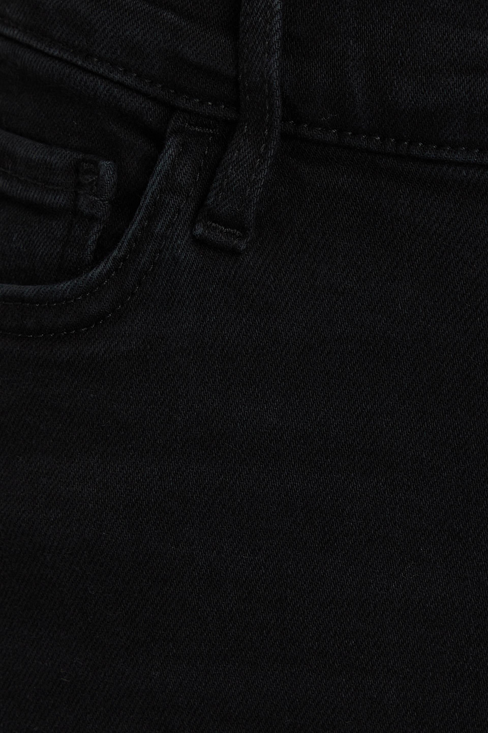 Frame Easy Wide Flare High-rise Flared Jeans In Black