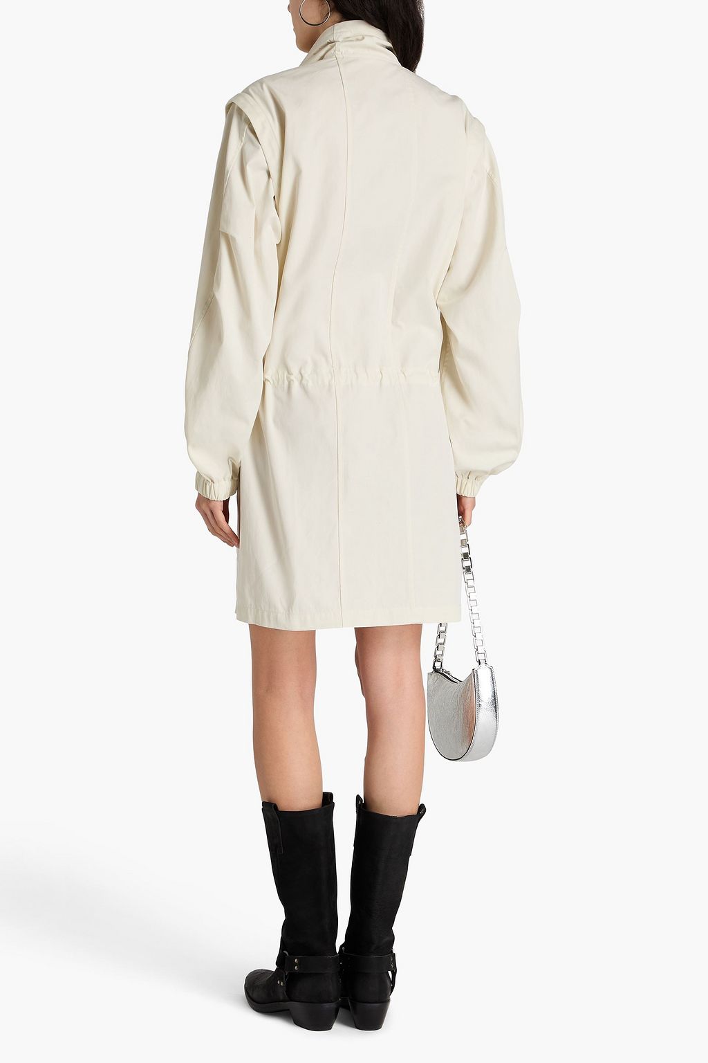 HELMUT LANG فستان قصير "جيست" من التويل المصنوع من مزيج من القطن