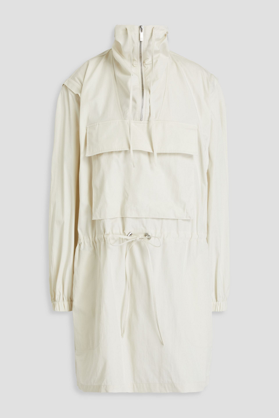 Helmut Lang Gusset Minikleid Aus Twill Aus Einer Baumwollmischung In Naturfarben
