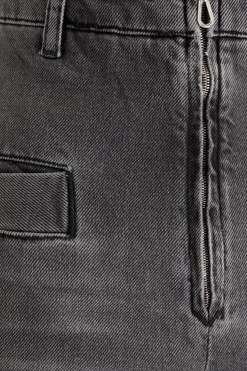 Sandro Woman Jeans Grey Size 10 Cotton In Kohle