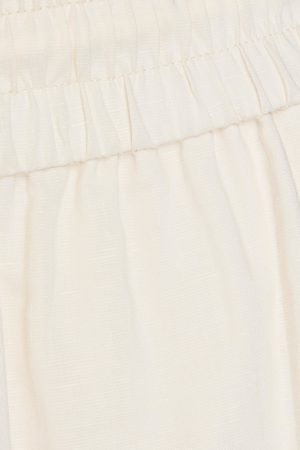 Frame High-rise Wide Lounge Pants In Ecru