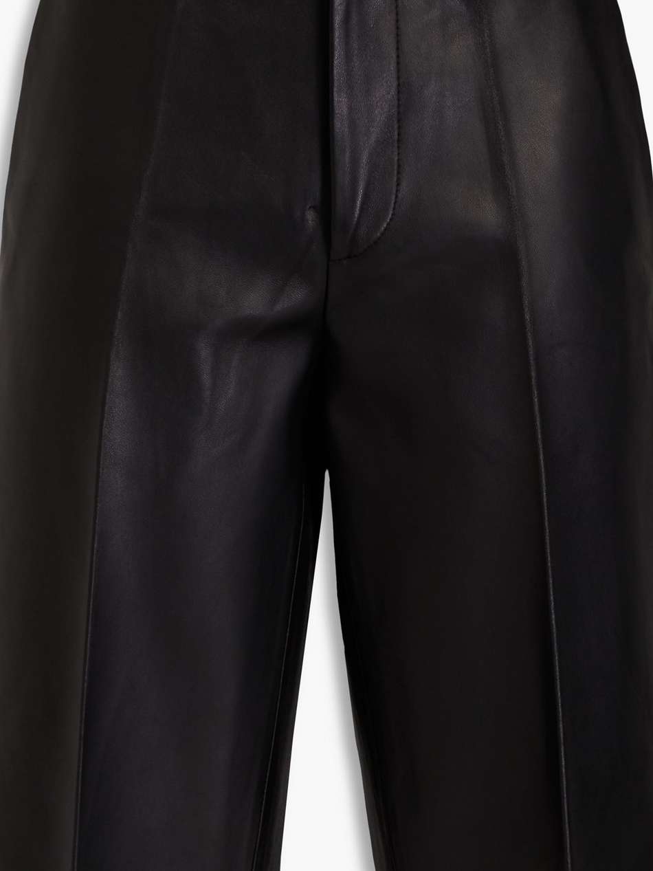 leather shorts