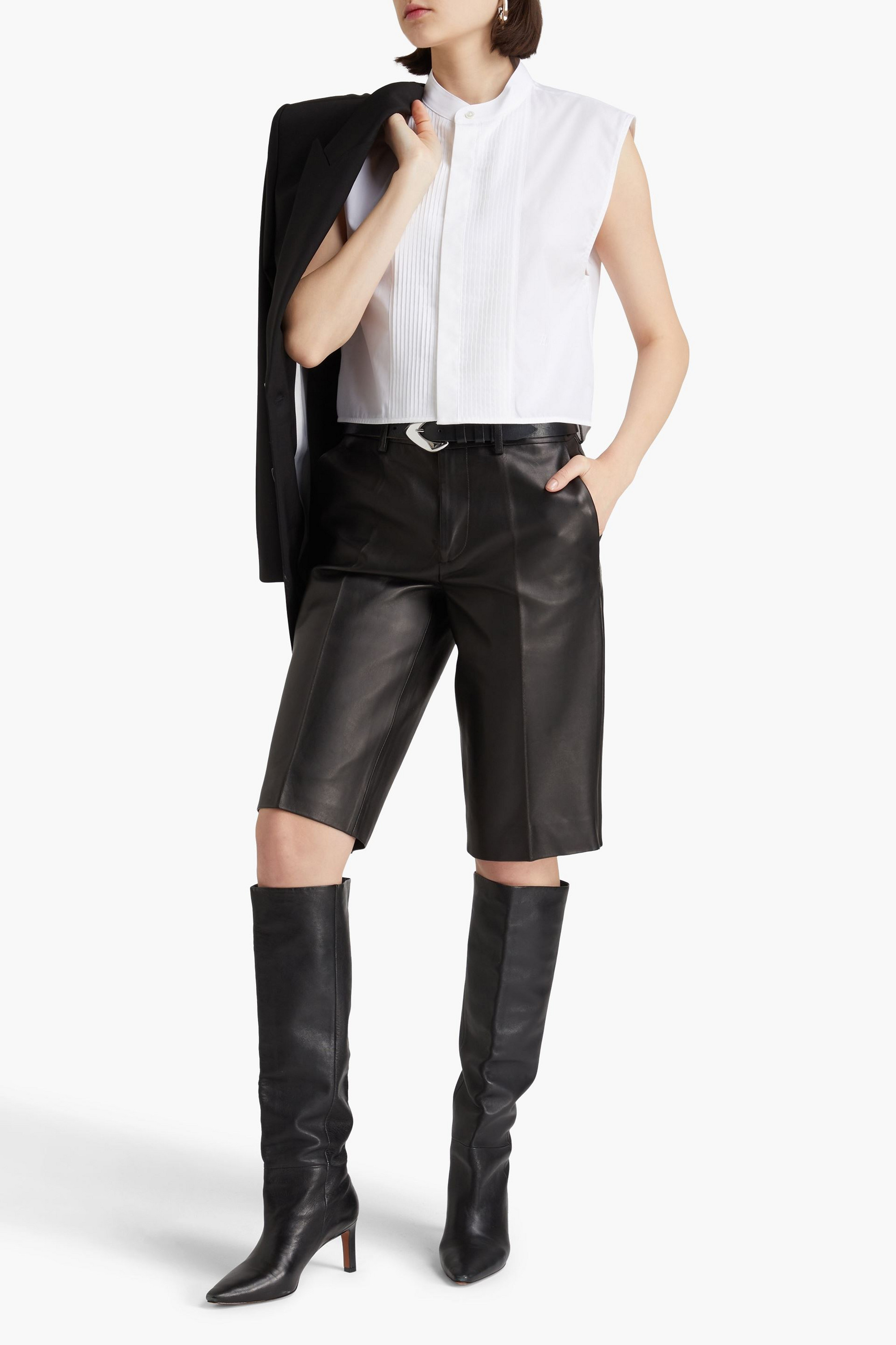 Helmut Lang Leather shorts