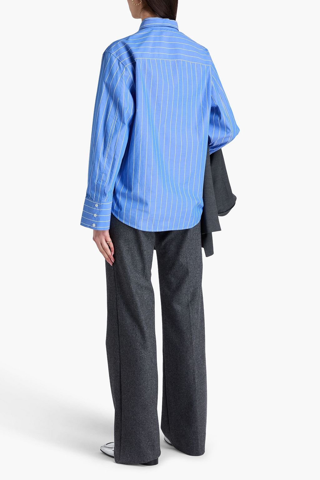 STONE EMBELLISHED POPLIN SHIRT main image 1