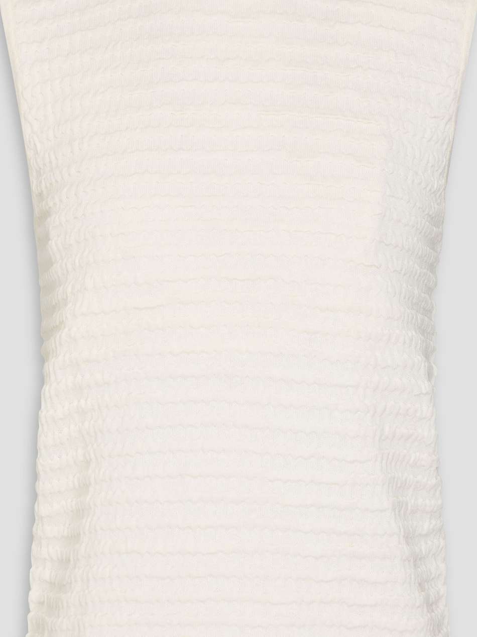 shirred silk-blend top