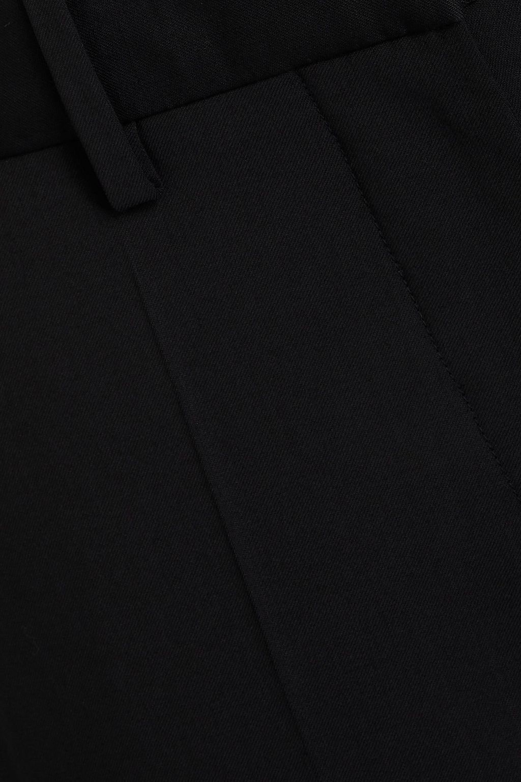 HELMUT LANG بنطال بأرجل مستقيمة مصنوع من صوف التويل ومزين بكسرات