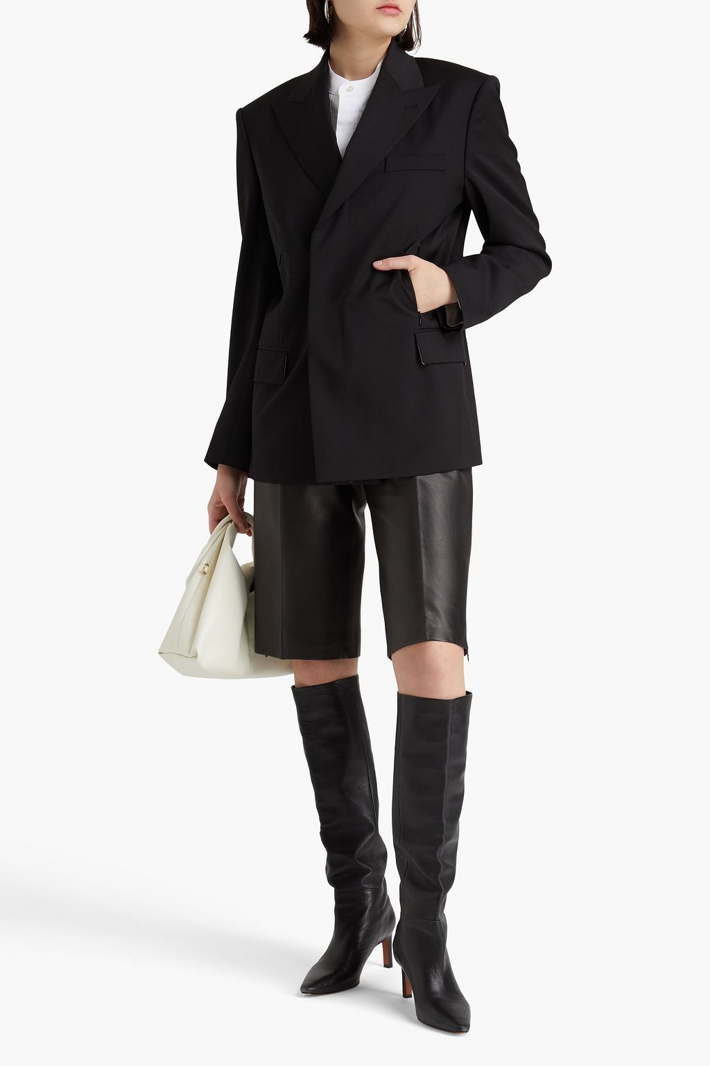 HELMUT LANG بليزر من الصوف والتويل