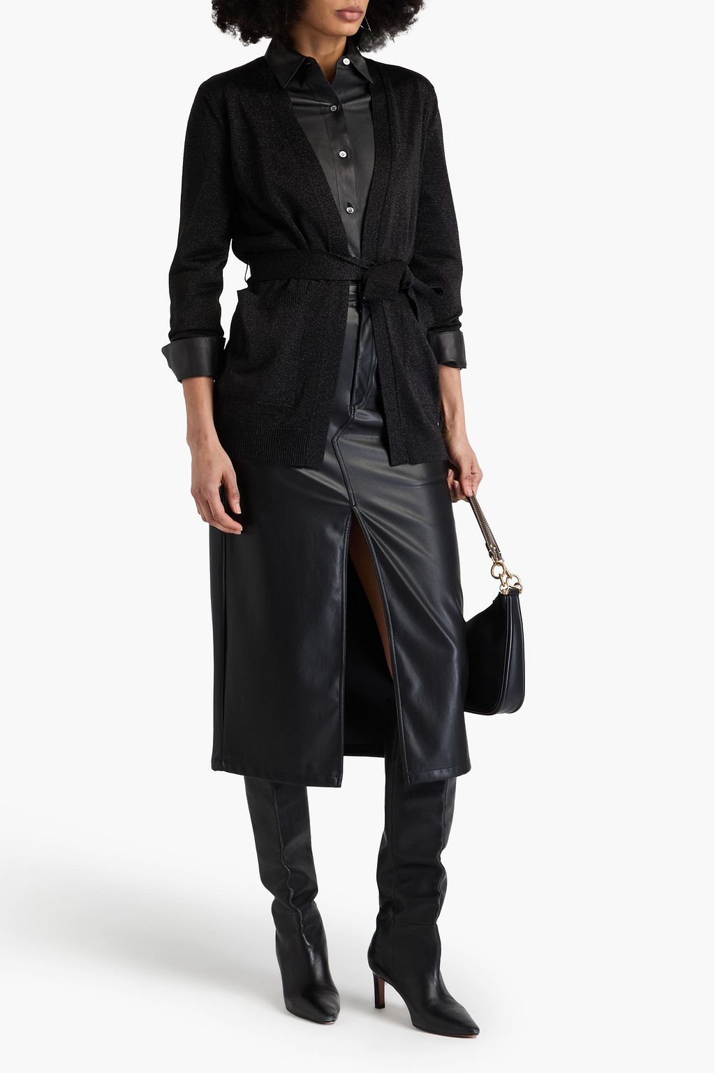 MISSONI كارديغان محبوك بلون معدني