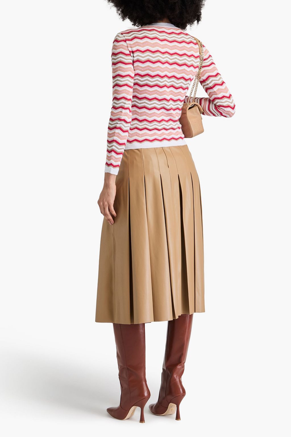 MISSONI كنزة رياضية من مزيج من القطن بحبكة كروشيه