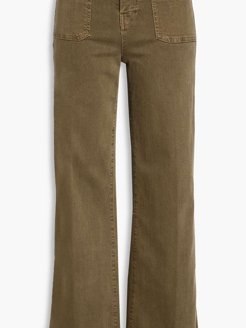 le slim palazzo high-rise wide-leg jeans