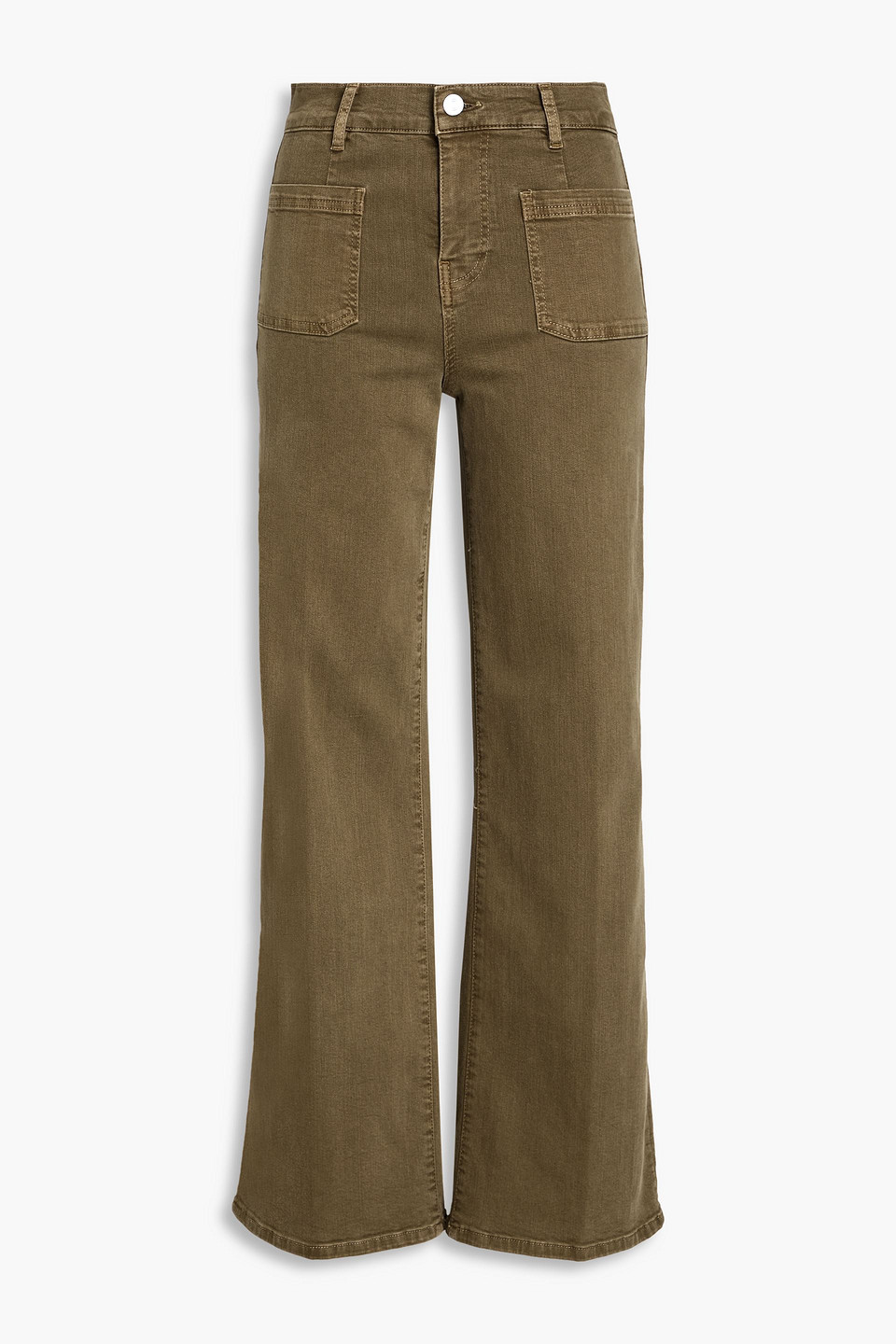 Le Slim Palazzo high-rise wide-leg jeans