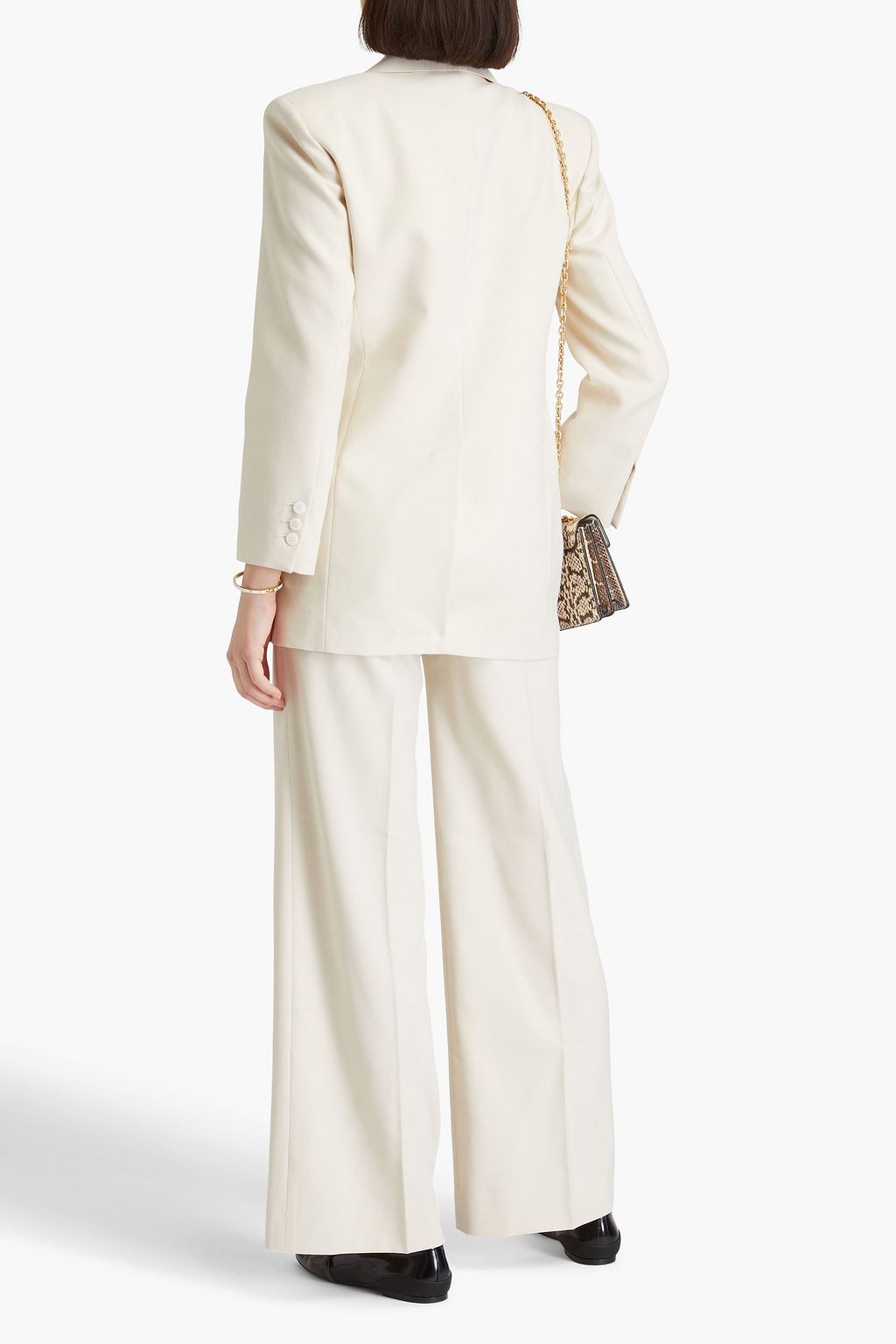 SANDRO Double-breasted woven blazer