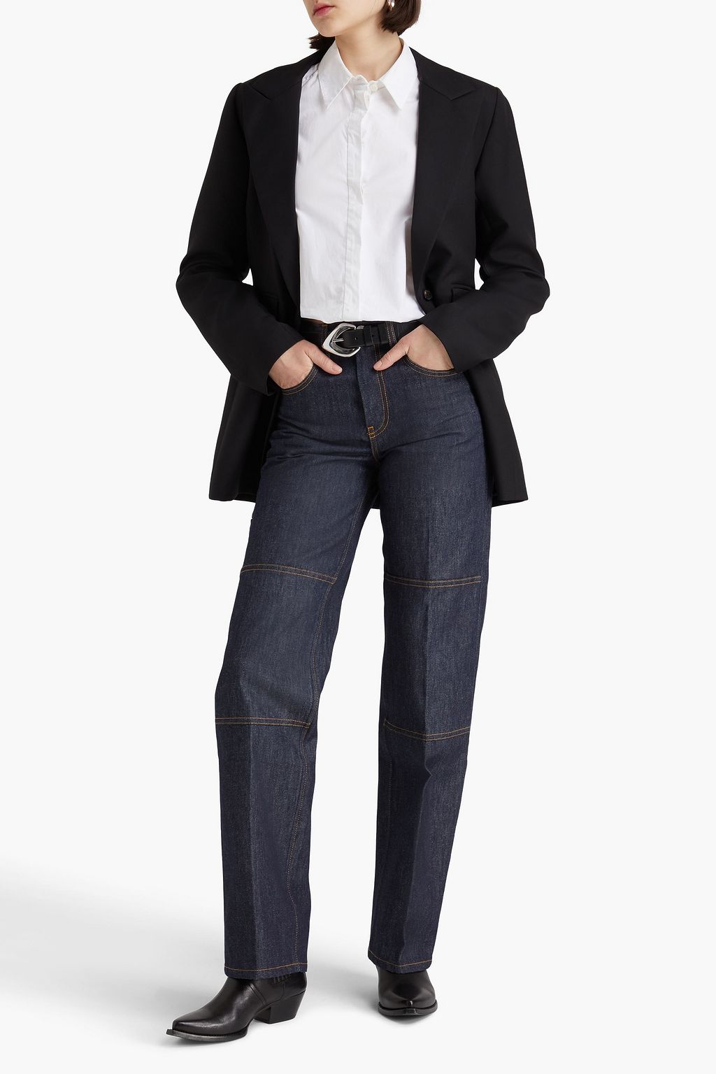 HELMUT LANG ハイライズ ストレートレッグジーンズ