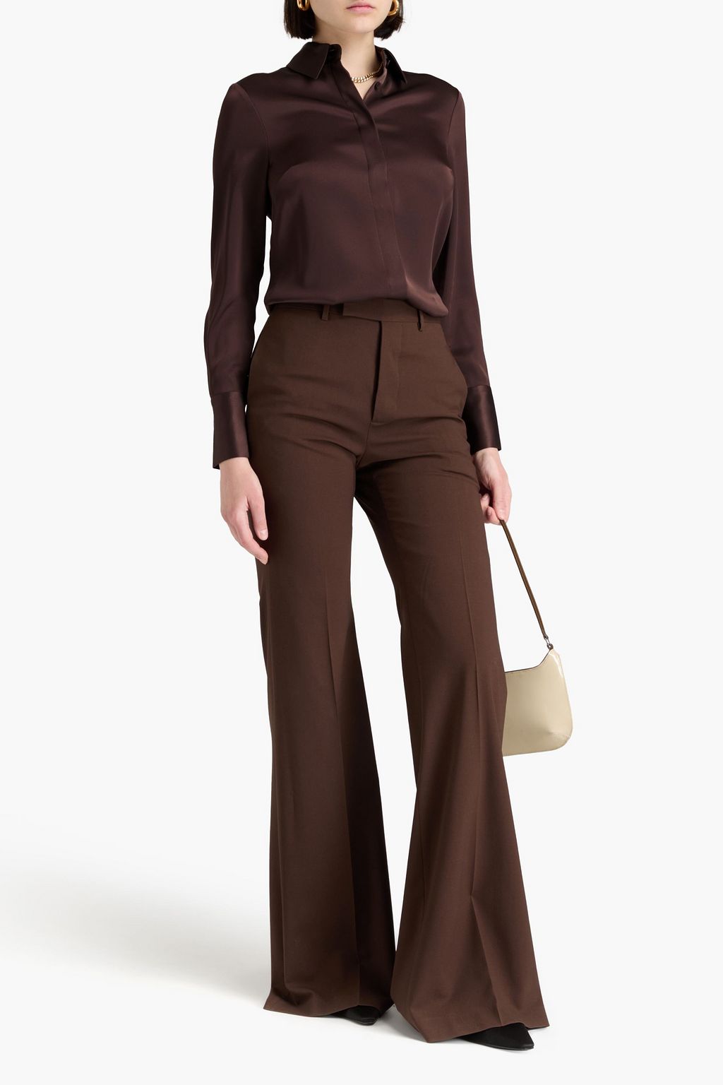 A.EMERY Philippa satin shirt