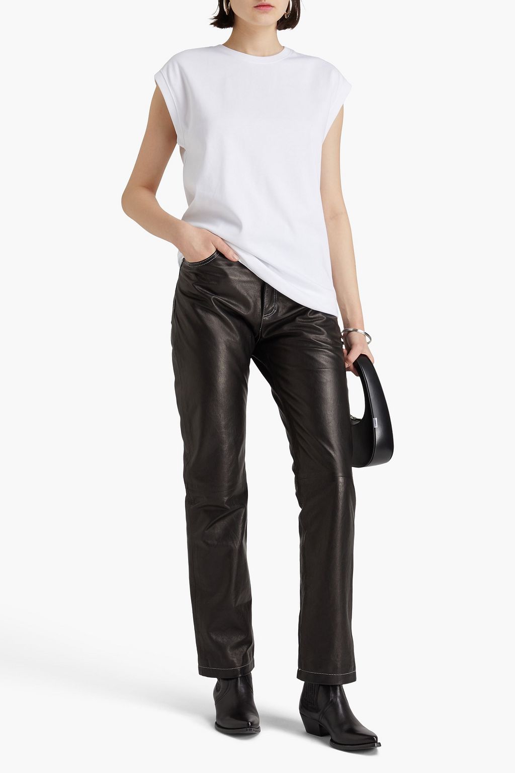 HELMUT LANG Logo-print cotton-jersey tank