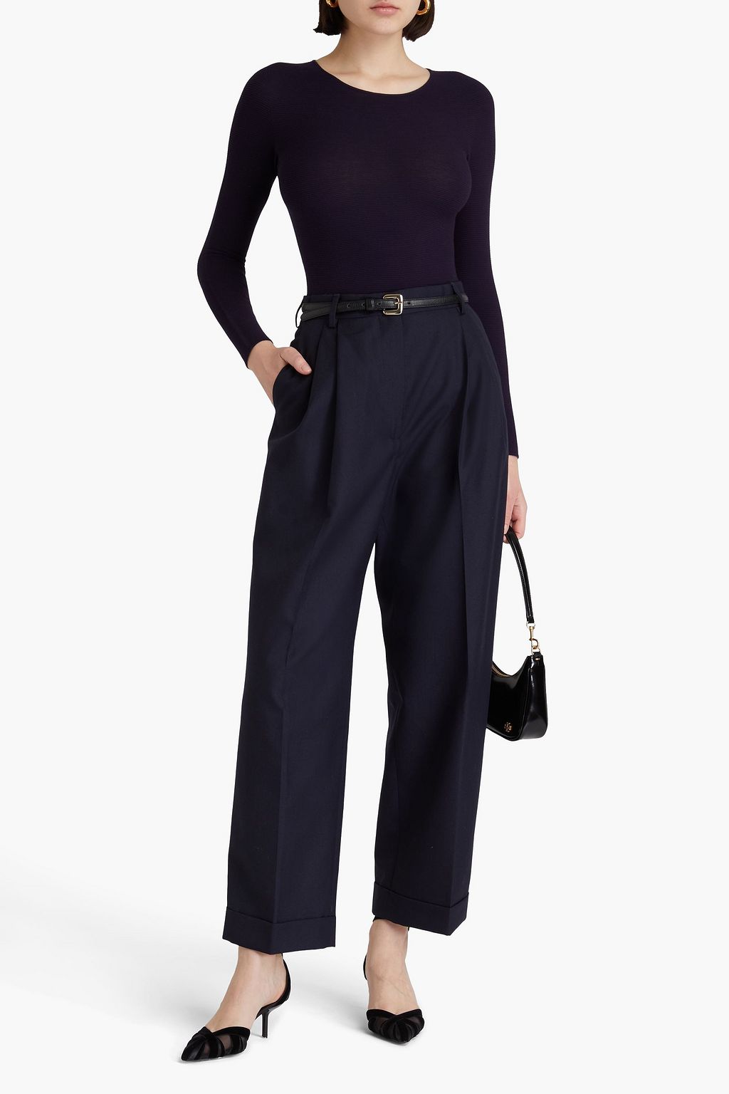 GIORGIO ARMANI كنزة رياضية محبوكة