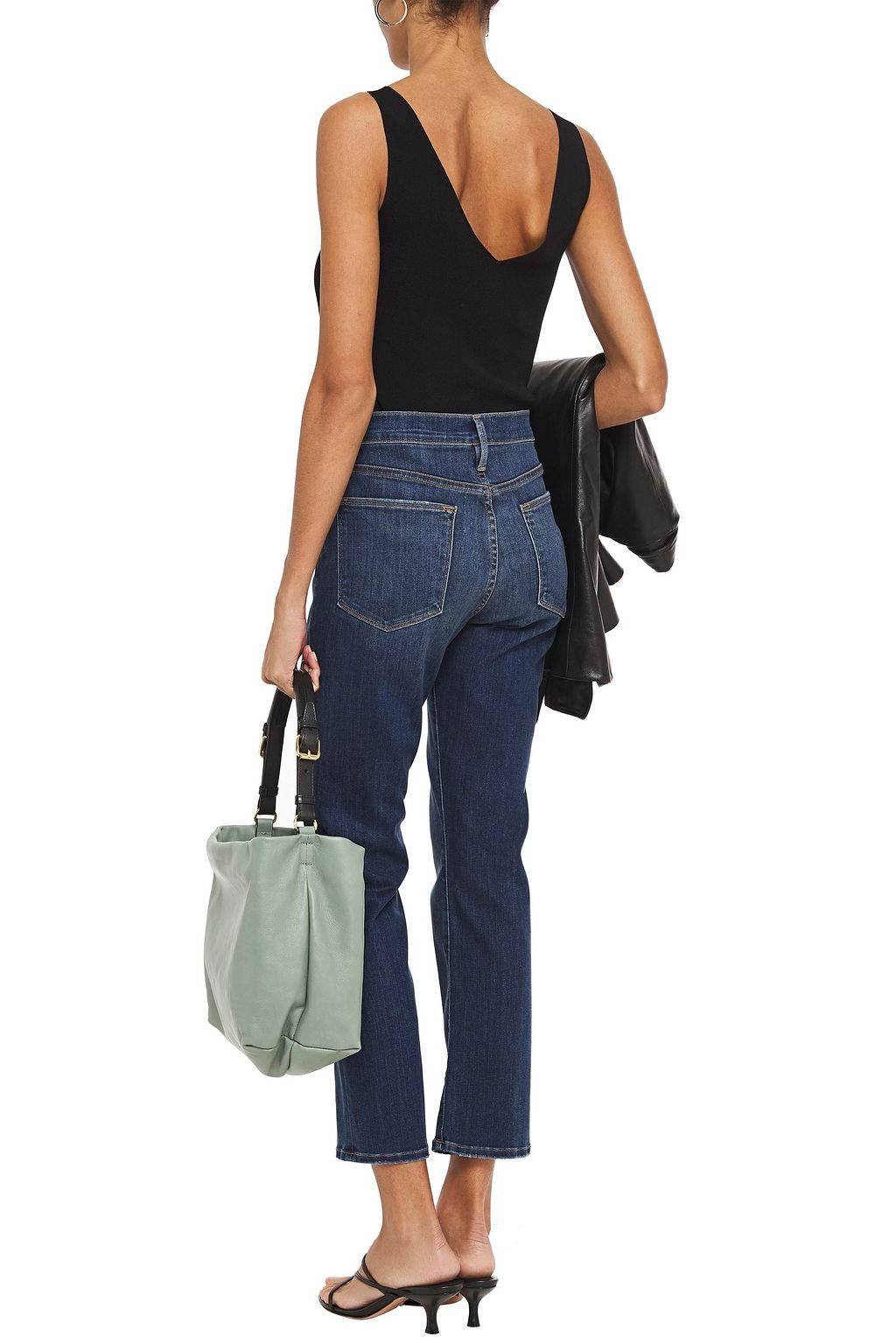 FRAME Le High Straight high-rise straight-leg jeans