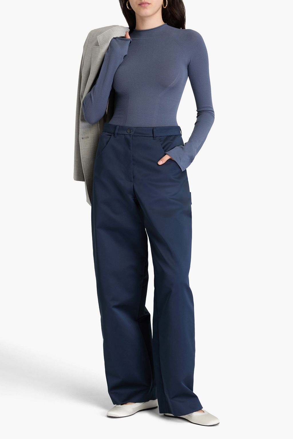 GIORGIO ARMANI كنزة رياضية من مزيج المودال