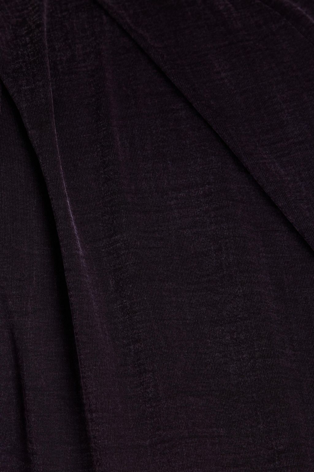 GIORGIO ARMANI Draped cupro-blend jersey top