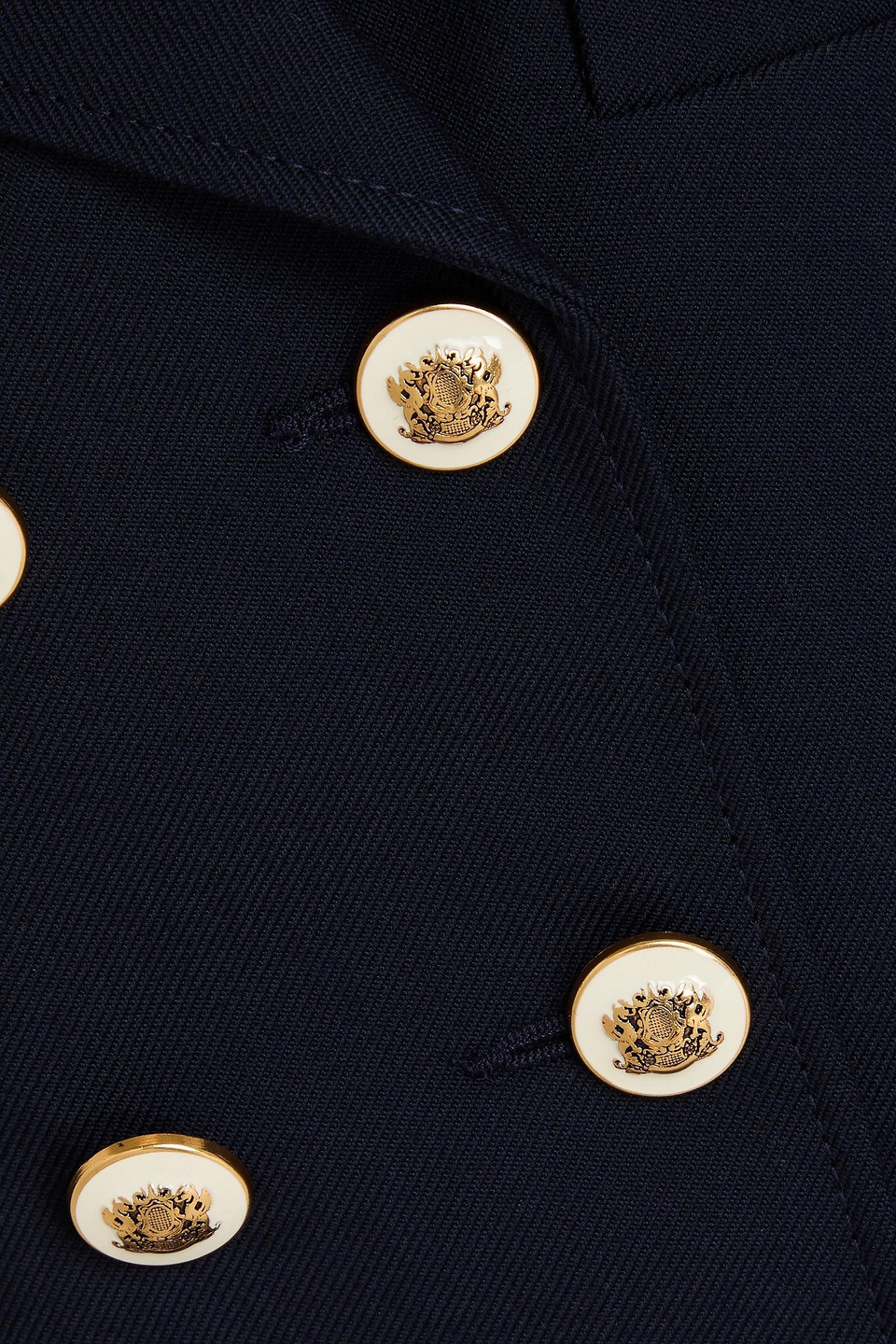 Sandro Button-detail Blazer In Marineblau